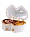 雙心型 女生旋轉芭蕾 音樂盒 MUSIC BOX